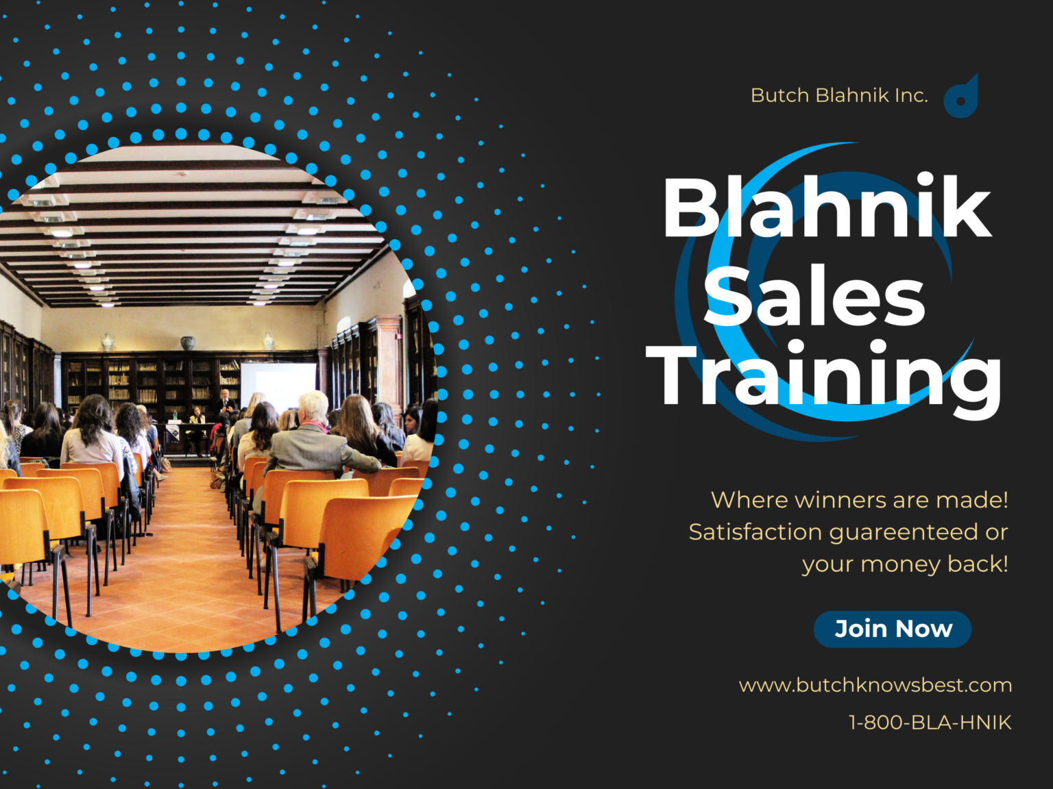 Blahnik Sales Training Flyer